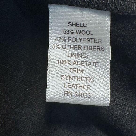 Banana Republic Wool Blend Pencil Skirt Women's 8 Black Pockets Front Slit - Picture 8 of 10